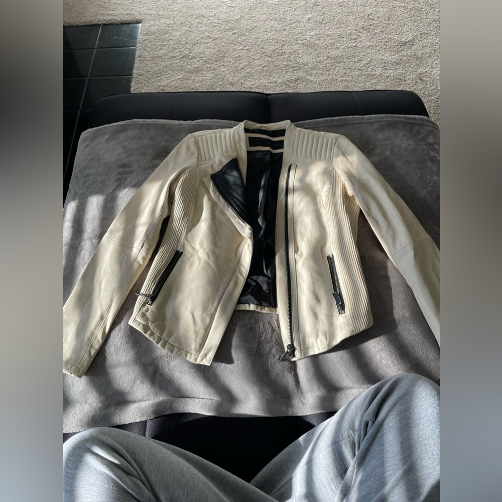 Zara Basic Leather Jacket